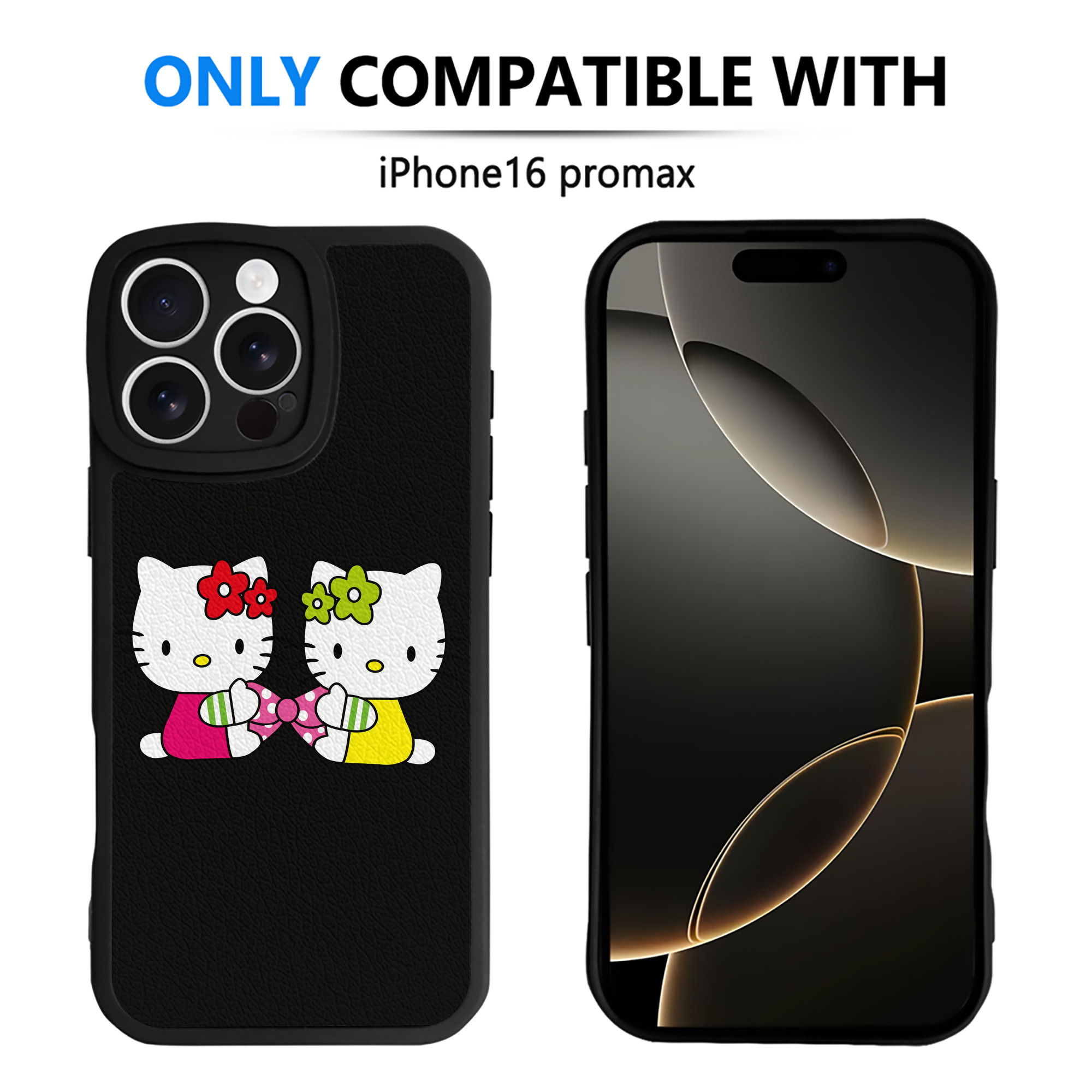 （画像用） Hello Kitty ハローキティ 【iPhone 16シリーズ対応】シリコンスマホケース（レザー調） 材質：シリコン
